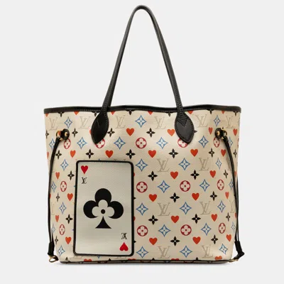 Pre-owned Louis Vuitton Monogram Game On Neverfull Mm Bag In Multicolor