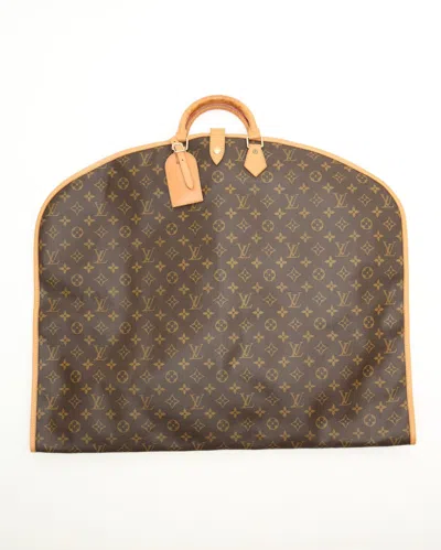 Pre-owned Louis Vuitton Monogram Garment Carrier Bag In Brown