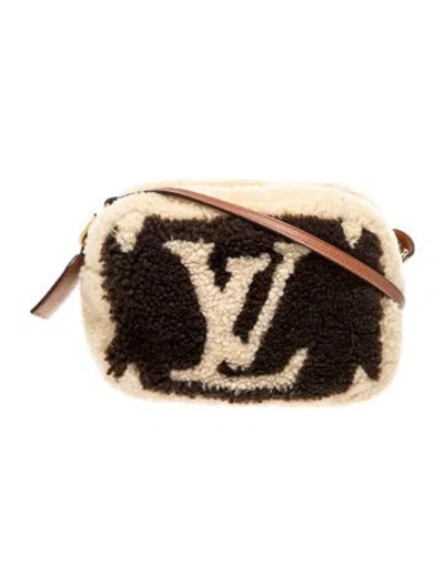 Pre-owned Louis Vuitton Monogram Giant Beach Pouch In Multicolor