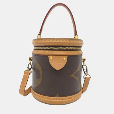 Pre-owned Louis Vuitton Monogram Giant Cannes Handbag In Brown