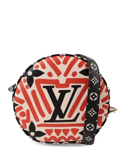 Pre-owned Louis Vuitton Monogram Giant Crafty Boite Chapeau Souple Crossbody Bag In Neutral