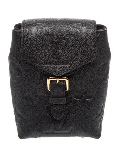 Pre-owned Louis Vuitton Monogram Giant Giani Monogram Tiny Backpack In Black
