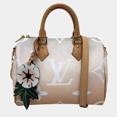 Pre-owned Louis Vuitton Monogram Giant Gradient Speedy Bandouliere 25 2-way Mini Boston Bagcanvas Blue Pink