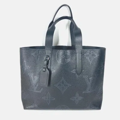 Pre-owned Louis Vuitton Monogram Giant Shadow Cabas Voyage Nv Tote Bag Shoulder Leather Black