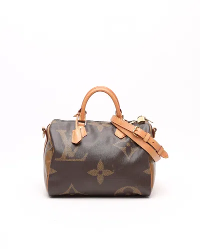 Pre-owned Louis Vuitton Monogram Giant Speedy 30 Reverse Bandoulière Bag