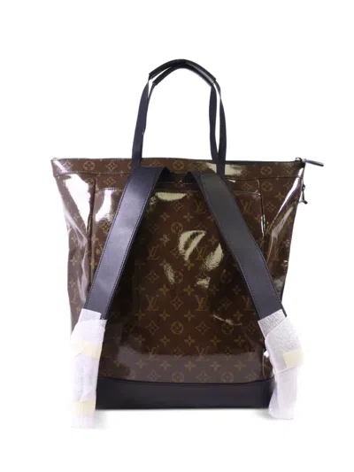 Pre-owned Louis Vuitton Monogram Glaze Backpack In Brown