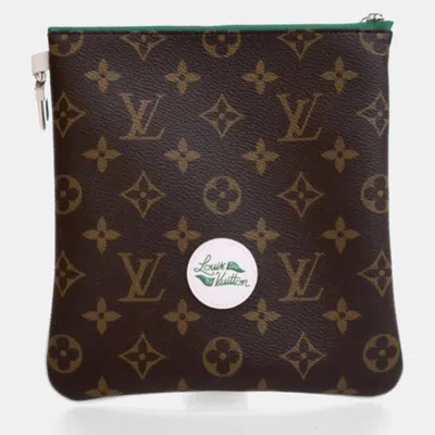 Pre-owned Louis Vuitton Monogram Golf Accessories Pouch In Brown