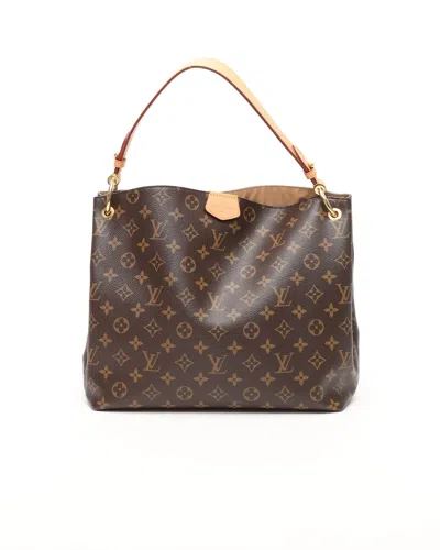 Pre-owned Louis Vuitton Monogram Graceful Pm Bag In Brown