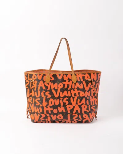Pre-owned Louis Vuitton Monogram Graffiti Neverfull Gm Tote