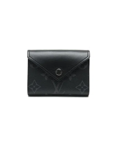 Pre-owned Louis Vuitton Monogram Graphite Playing Cards Case In Black