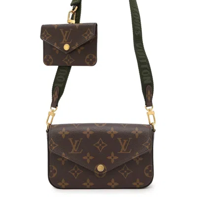Pre-owned Louis Vuitton Monogram Green Monogram Pochette Shoulder Bag ()