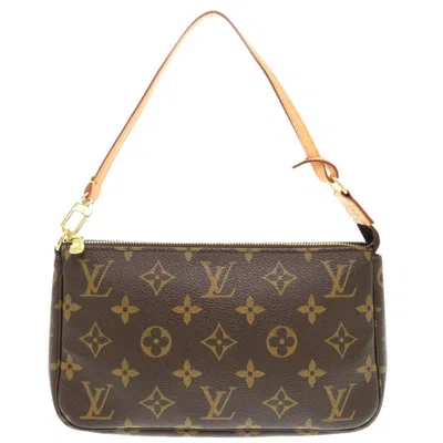 Pre-owned Louis Vuitton Monogram Handbag Pouch () In Brown