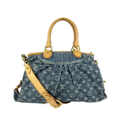 Pre-owned Louis Vuitton Monogram Handbag Shoulder Bag () In Blue