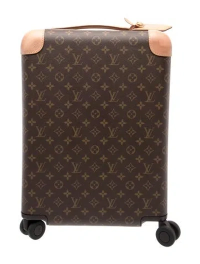 Pre-owned Louis Vuitton Monogram Horizon 50 Suitcase In Brown