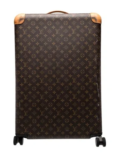 Pre-owned Louis Vuitton Monogram Horizon 70 Suitcase In Brown