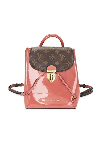 Pre-owned Louis Vuitton Monogram Hot Springs Backpack In Red