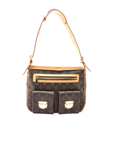 Pre-owned Louis Vuitton Monogram Hudson Gm Bag In Brown