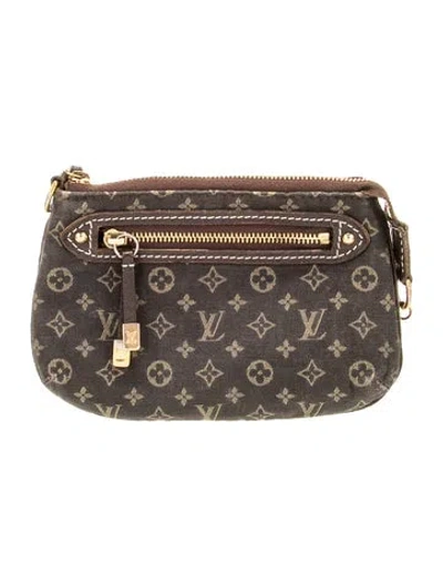 Pre-owned Louis Vuitton Monogram Idylle Pochette Accessoires Mini In Brown