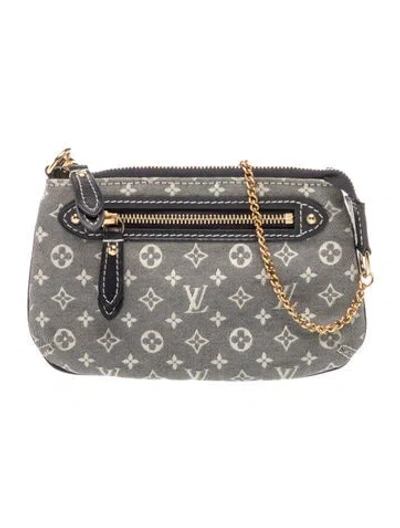 Pre-owned Louis Vuitton Monogram Idylle Pochette Accessoires Mini Vintage In Blue