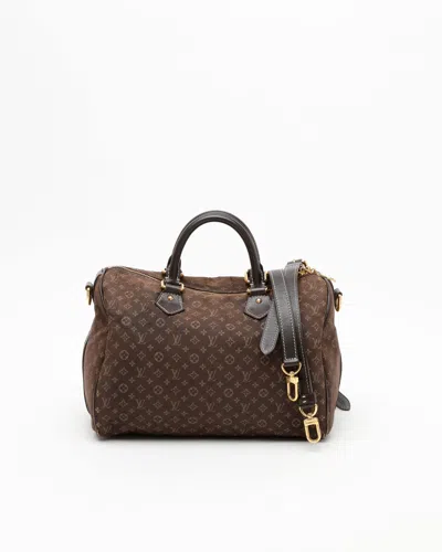 Pre-owned Louis Vuitton Monogram Idylle Speedy 30 Bandoulière Bag In Brown