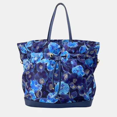 Pre-owned Louis Vuitton Monogram Ikat Flower Size Mm Bag In Blue