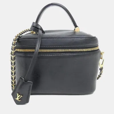 Pre-owned Louis Vuitton Monogram Ink Vanity Pm Bag In Black