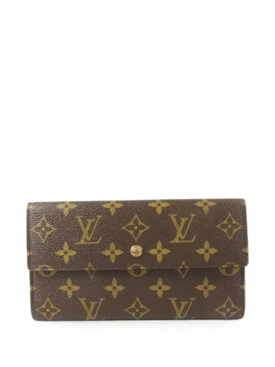 Pre-owned Louis Vuitton Monogram International Wallet In Brown