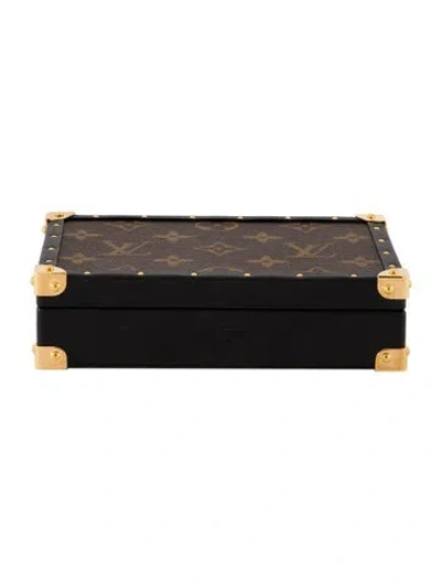 Pre-owned Louis Vuitton Monogram Jewelry Box In Brown