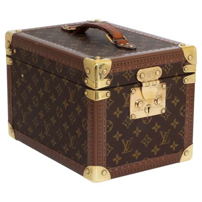 Pre-owned Louis Vuitton Monogram Jewelry Case In Black