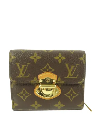 Pre-owned Louis Vuitton Monogram Joy Wallet In Brown