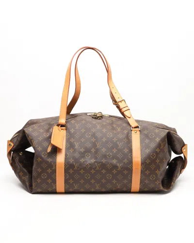 Pre-owned Louis Vuitton Monogram Kabul Garment Bag In Brown