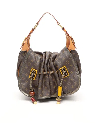 Pre-owned Louis Vuitton Monogram Kalahari Gm Bag In Brown
