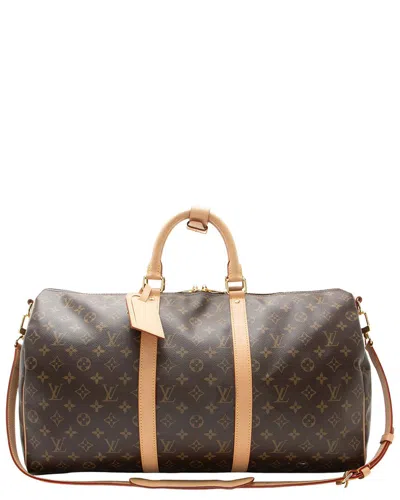 Pre-owned Louis Vuitton Monogram Keepall Bandouliere 50 Duffle (authentic Pre-loved)