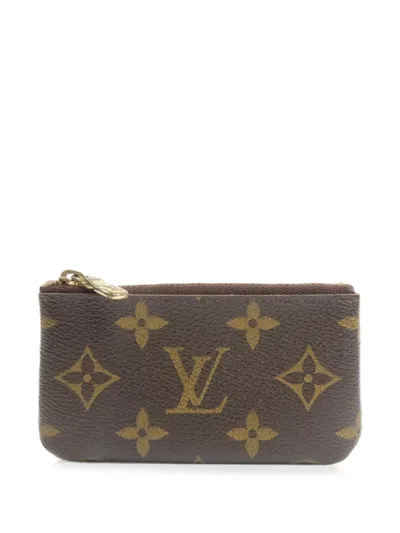 Pre-owned Louis Vuitton Monogram Key Pouch In Brown