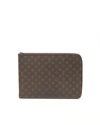 Louis Vuitton Monogram Laptop Case, Size 16-inch In Brown
