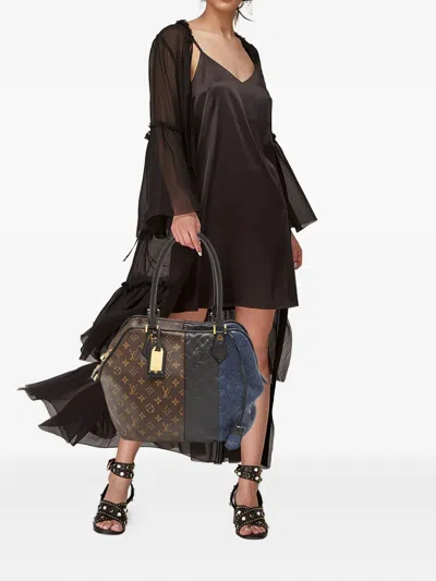 Pre-owned Louis Vuitton Monogram Leather Tote Bag In Brown