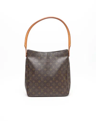 Pre-owned Louis Vuitton Monogram Looping Gm Shoulder Bag In Brown