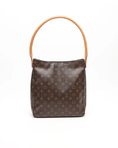Pre-owned Louis Vuitton Monogram Looping Gm Shoulder Bag In Brown