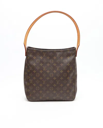 Pre-owned Louis Vuitton Monogram Looping Gm Shoulder Bag In Brown