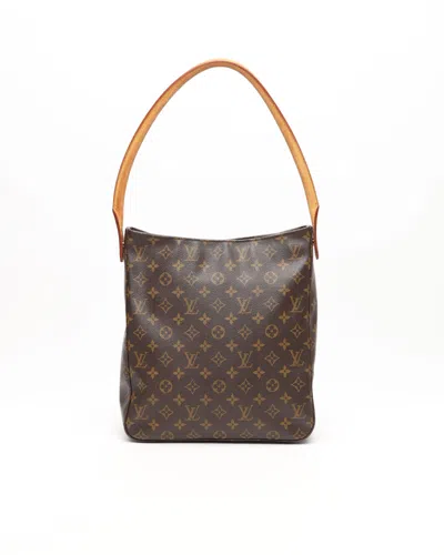 Pre-owned Louis Vuitton Monogram Looping Gm Shoulder Bag In Brown