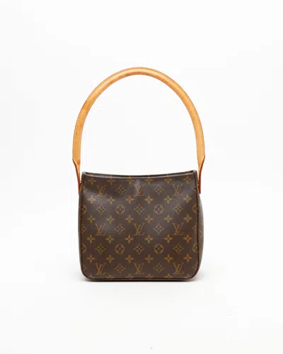 Pre-owned Louis Vuitton Monogram Looping Mm Bag In Brown