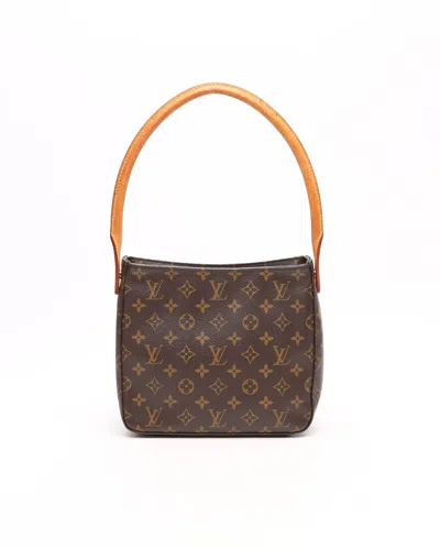 Pre-owned Louis Vuitton Monogram Looping Mm Bag In Brown