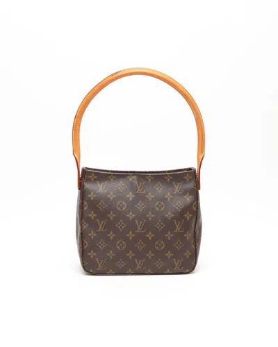 Pre-owned Louis Vuitton Monogram Looping Mm Bag In Brown