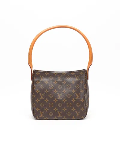 Pre-owned Louis Vuitton Monogram Looping Mm Bag In Brown