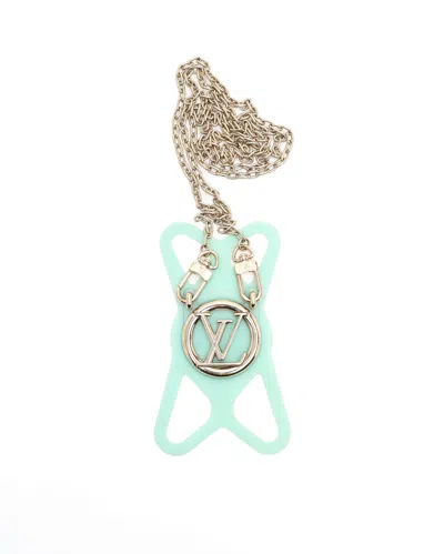 Louis Vuitton Monogram Louise Phone Holder In Silver