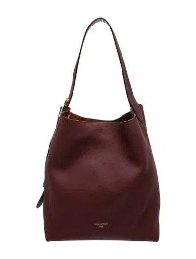 Pre-owned Louis Vuitton Monogram Low Key Hobo Mm In Burgundy