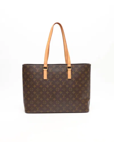 Pre-owned Louis Vuitton Monogram Luco Bag In Brown
