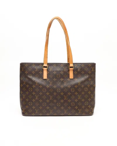 Pre-owned Louis Vuitton Monogram Luco Tote Bag In Brown