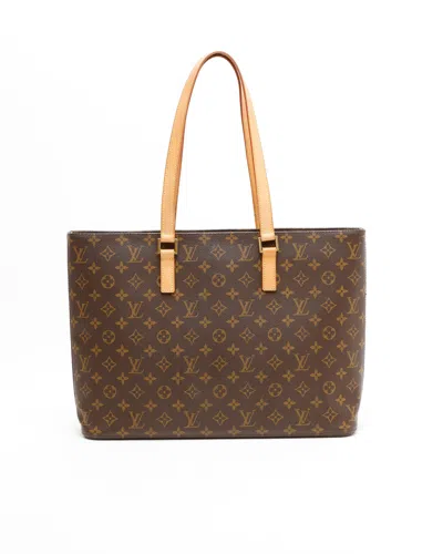 Pre-owned Louis Vuitton Monogram Luco Tote Bag In Brown