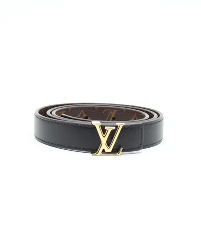 Pre-owned Louis Vuitton Monogram Lv Reversible Belt, Size 75 In Multi